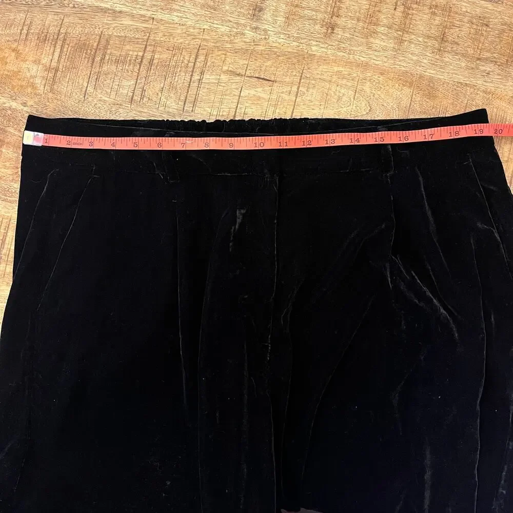 Old Navy Velvet Taylor Wide‎ Leg Trouser Womens XL Pants Holiday NYE Party Glam